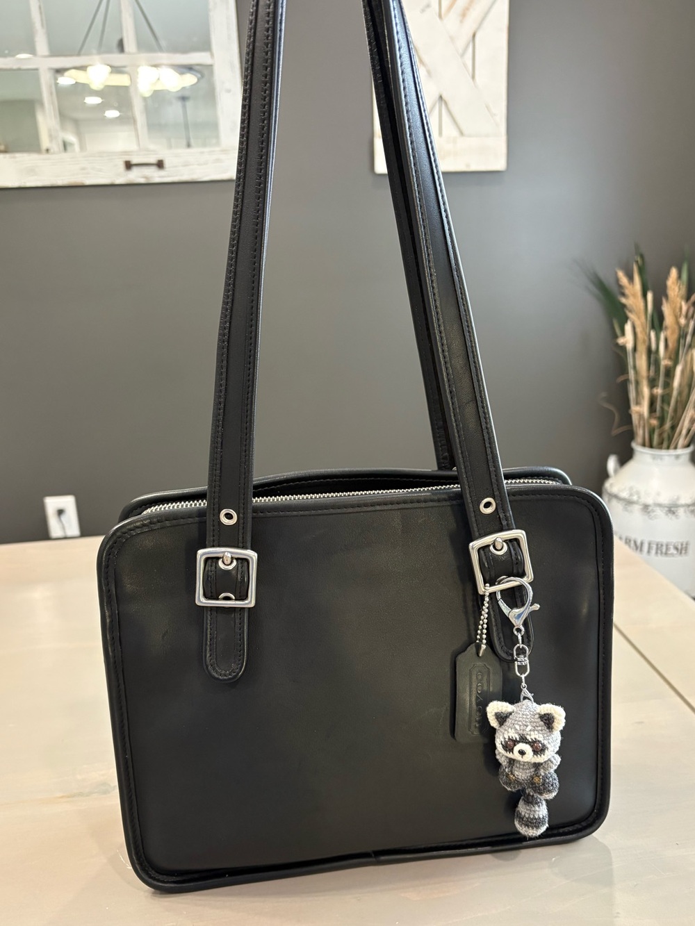 Vintage Coach Compartment Tote